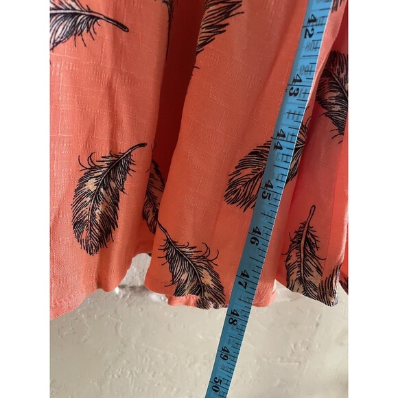 NWT Torrid Cross Hatch Pinafore Midi Dress - Feather Coral Prairie Beachcore 4X - Picture 12 of 12